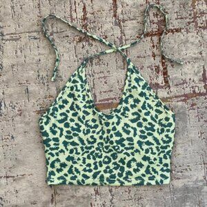 Cheetah print halter top